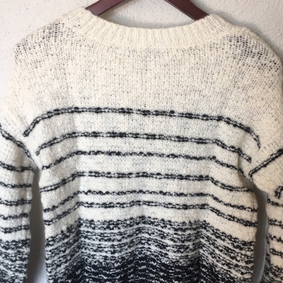 Vince Textured Stripe Wool Blend Sweater - Picture 7 of 14
